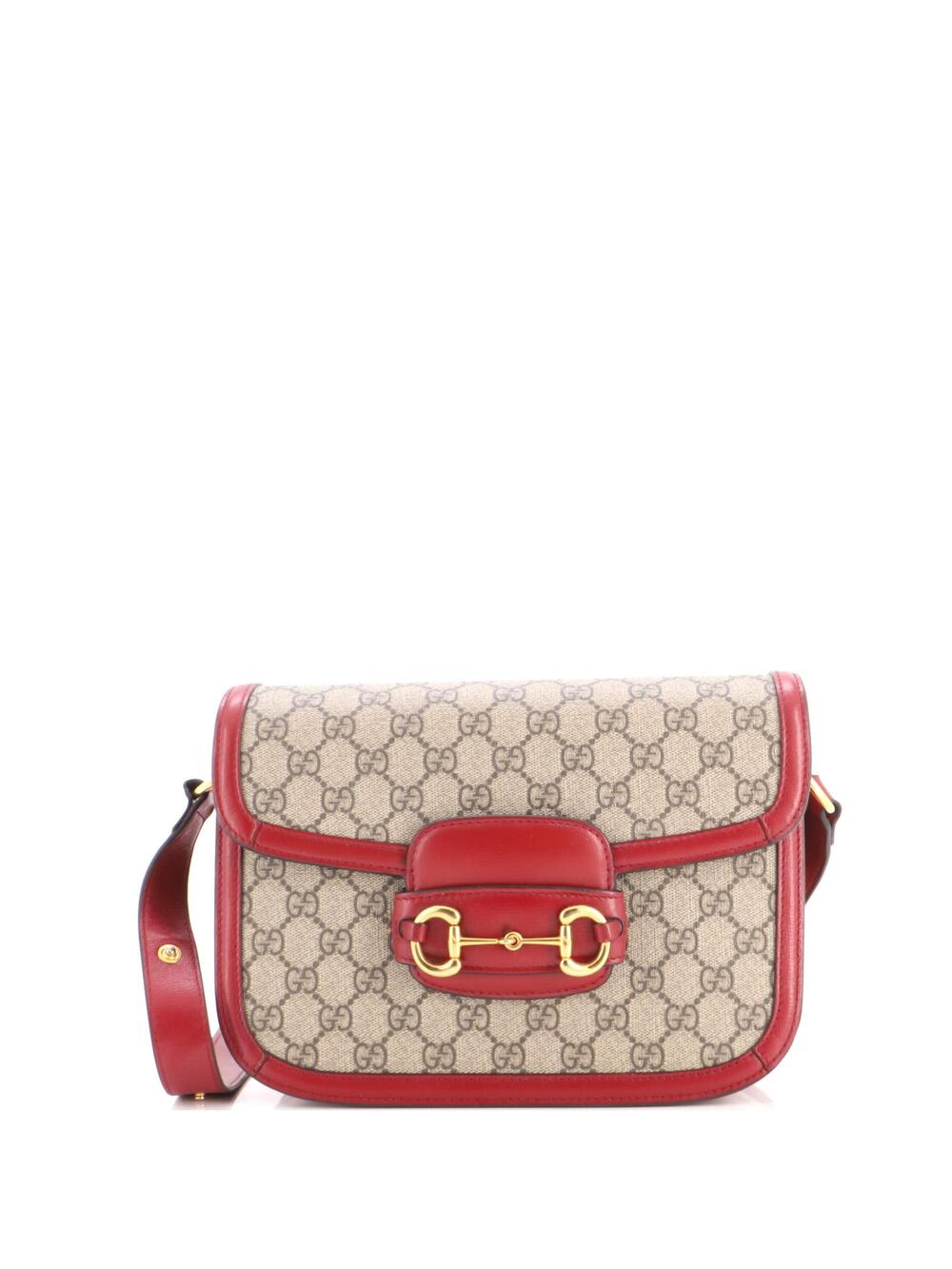 Gucci Horsebit Shoulder Bag Gg Coated #351659G19B